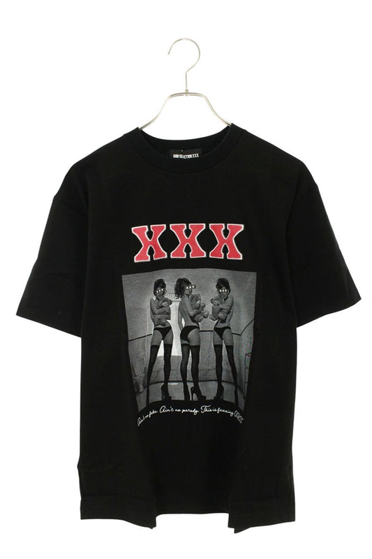 GOD SELECTION XXX Black Photo Print T-Shirt Size S