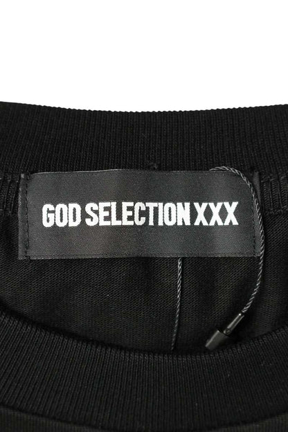GOD SELECTION XXX Black Logo Print T-Shirt Size M