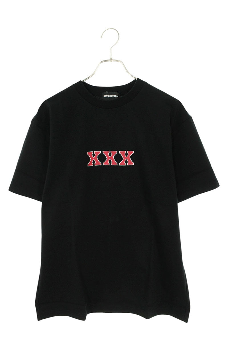 GOD SELECTION XXX Black Logo Print T-Shirt Size M