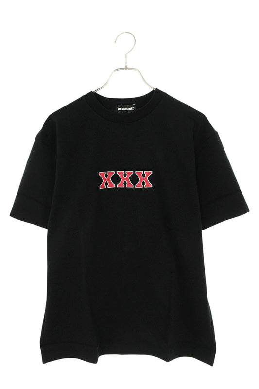 GOD SELECTION XXX Black Logo Print T-Shirt Size M