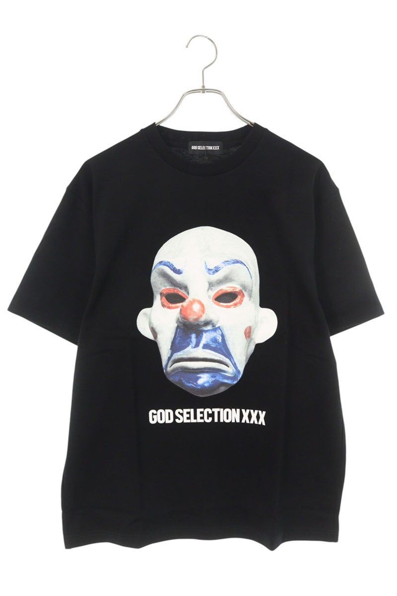 GOD SELECTION XXX Black Cotton Logo Print T-Shirt Size S