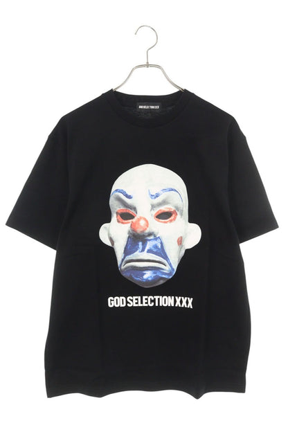 GOD SELECTION XXX Black Cotton Logo Print T-Shirt Size S