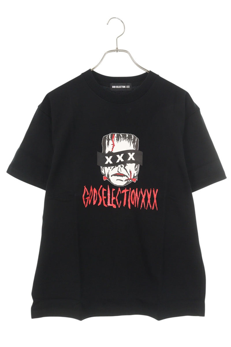 GOD SELECTION XXX Black Cotton Photo Print T-Shirt Size S