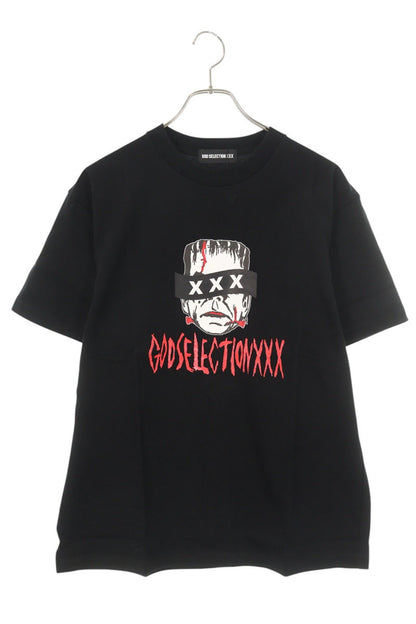 GOD SELECTION XXX Black Cotton Photo Print T-Shirt Size S