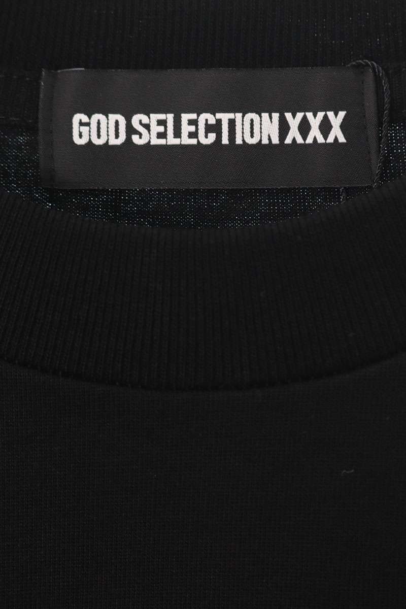 GOD SELECTION XXX Black Cotton Photo Print T-Shirt Size S