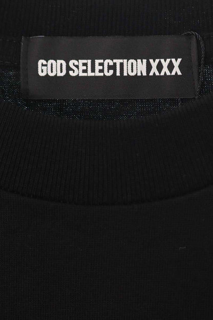 GOD SELECTION XXX Black Cotton Photo Print T-Shirt Size S