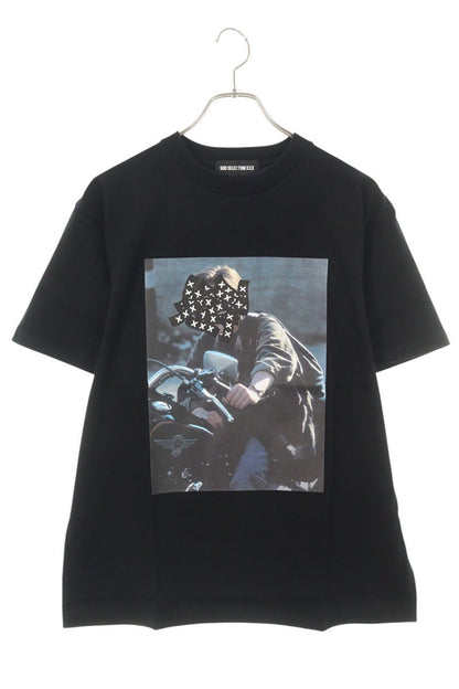 GOD SELECTION XXX Black Cotton Photo Print T-Shirt Size S