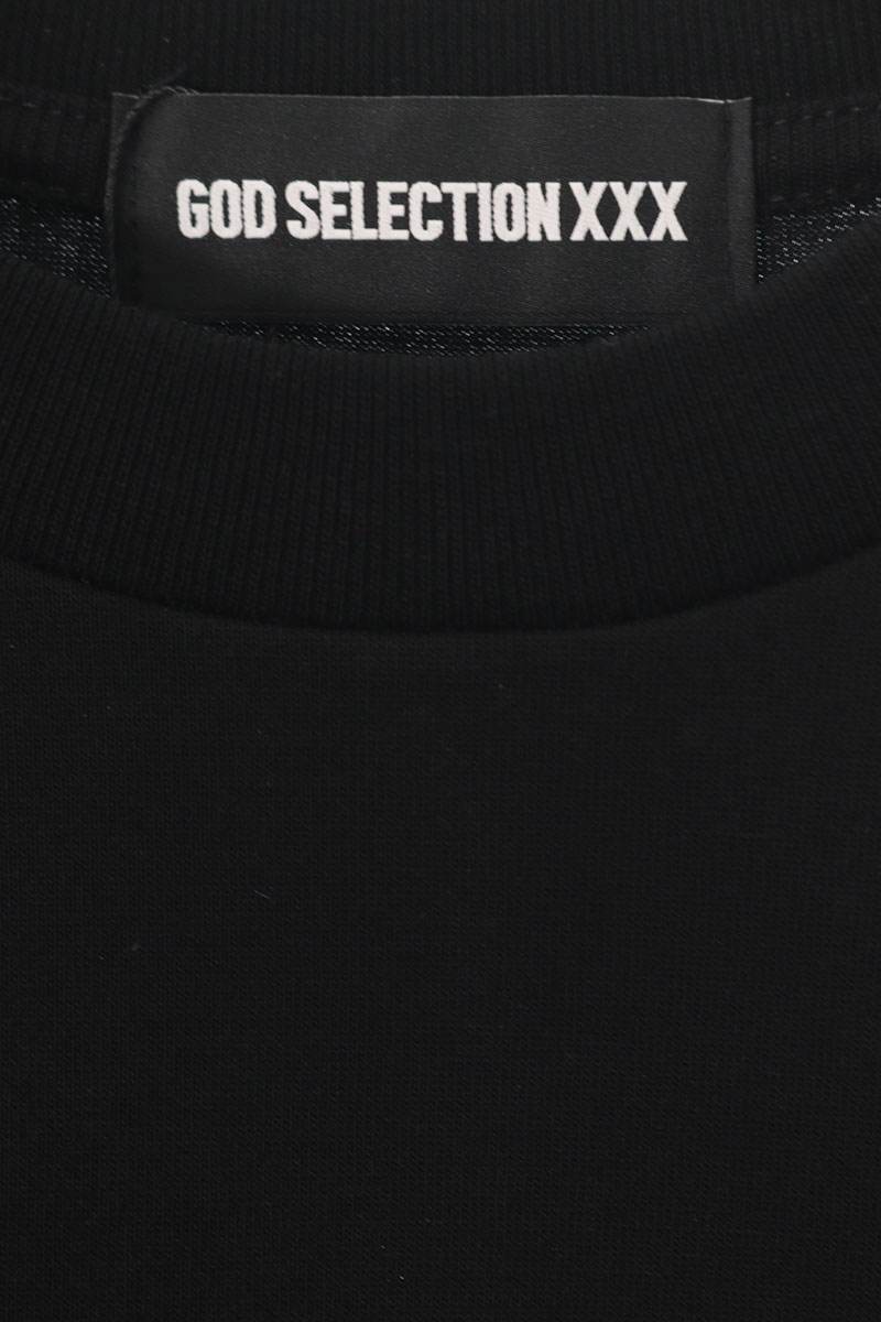 GOD SELECTION XXX Black Cotton Photo Print T-Shirt Size S