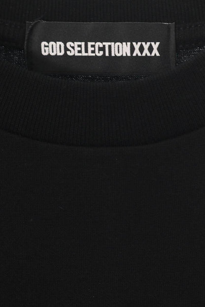 GOD SELECTION XXX Black Cotton Photo Print T-Shirt Size S