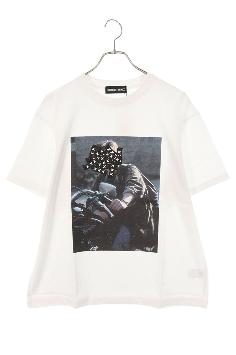 GOD SELECTION XXX White Cotton Photo Print T-Shirt Size S