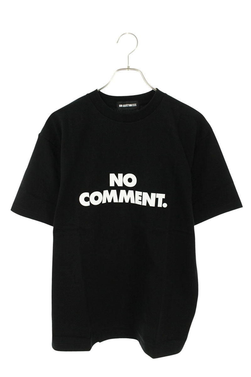 GOD SELECTION XXX Black Logo Print Cotton T-shirt Size M