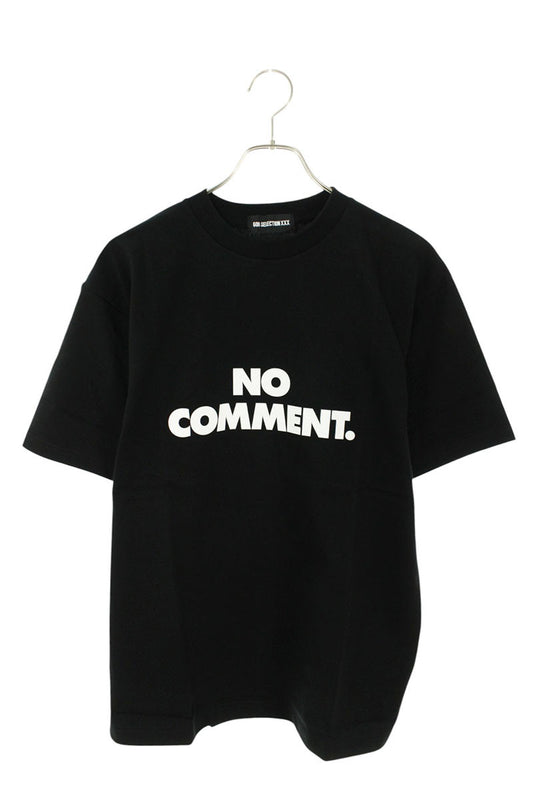 GOD SELECTION XXX Black Logo Print Cotton T-shirt Size M