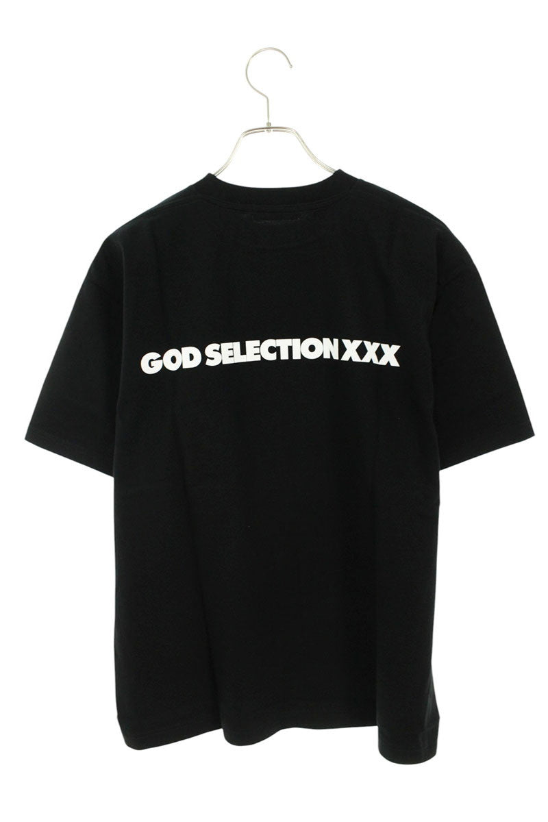 GOD SELECTION XXX Black Logo Print Cotton T-shirt Size M