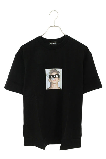 GOD SELECTION XXX Black Photo Print Cotton T-shirt Size S