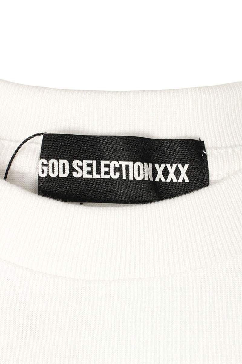 GOD SELECTION XXX White Photo Print Cotton T-shirt Size S