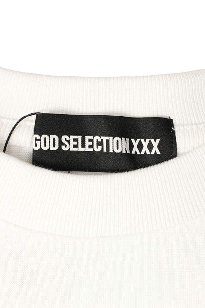 GOD SELECTION XXX White Photo Print Cotton T-shirt Size S