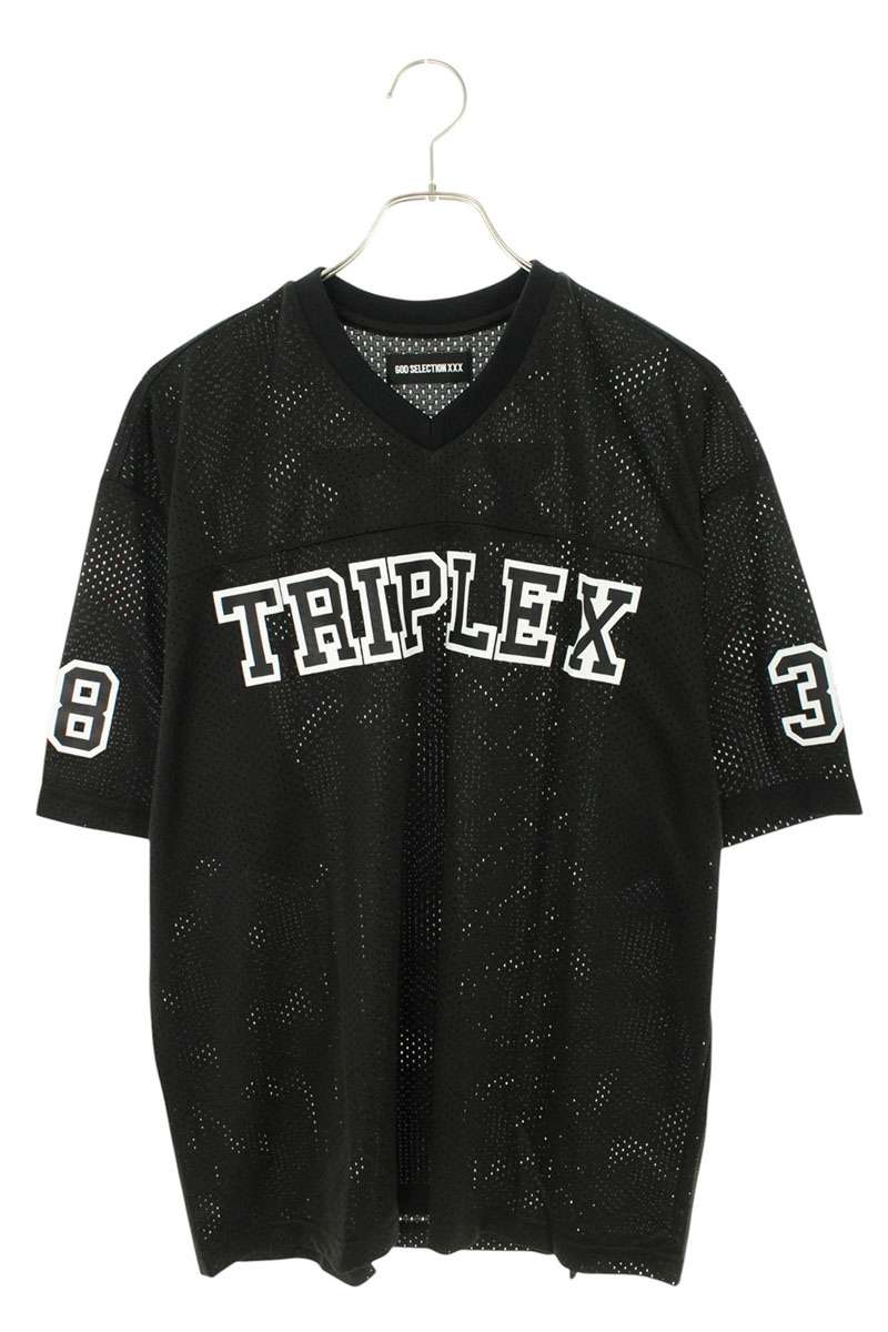 GOD SELECTION XXX Logo Print T-Shirt Black Size M