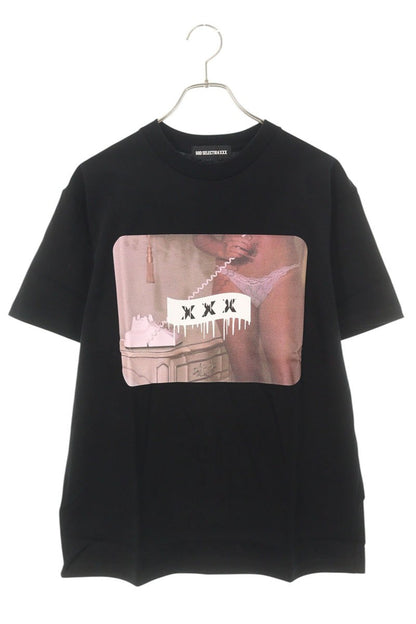 GOD SELECTION XXX Black Photo Print Cotton T-shirt Size S