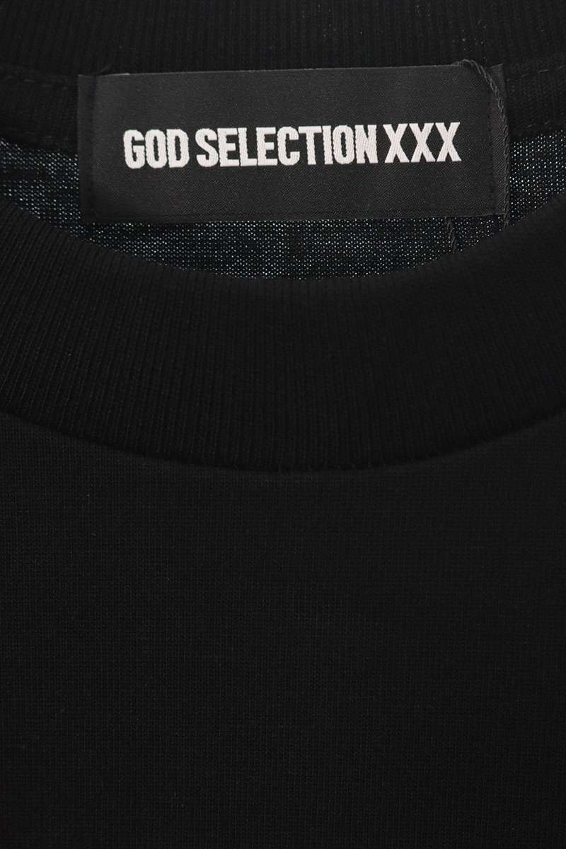 GOD SELECTION XXX Black Photo Print Cotton T-shirt Size S