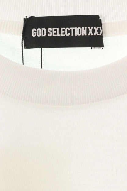 GOD SELECTION XXX White Photo Print Cotton T-shirt Size XL