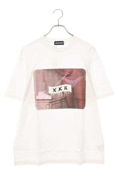 GOD SELECTION XXX White Photo Print Cotton T-shirt Size XXL