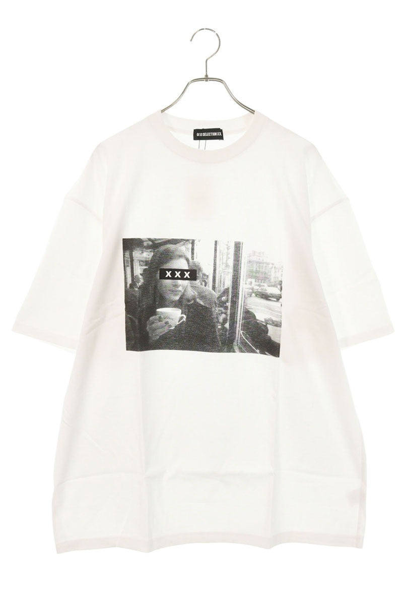 GOD SELECTION XXX White Photo Print Cotton T-shirt Size XXL