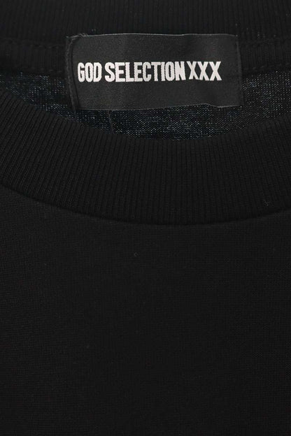 GOD SELECTION XXX Black Photo Print Cotton T-shirt Size XL
