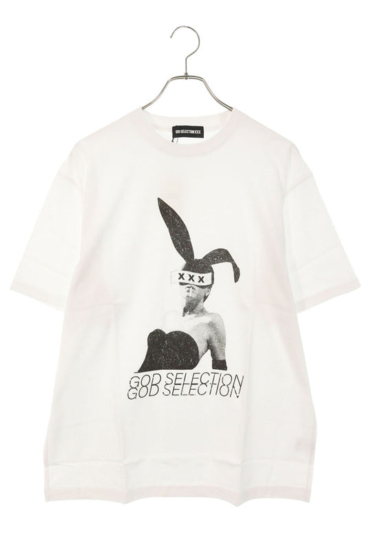 GOD SELECTION XXX Cotton Photo Print T-Shirt White Size L