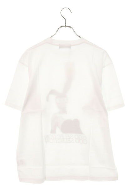 GOD SELECTION XXX Cotton Photo Print T-Shirt White Size L
