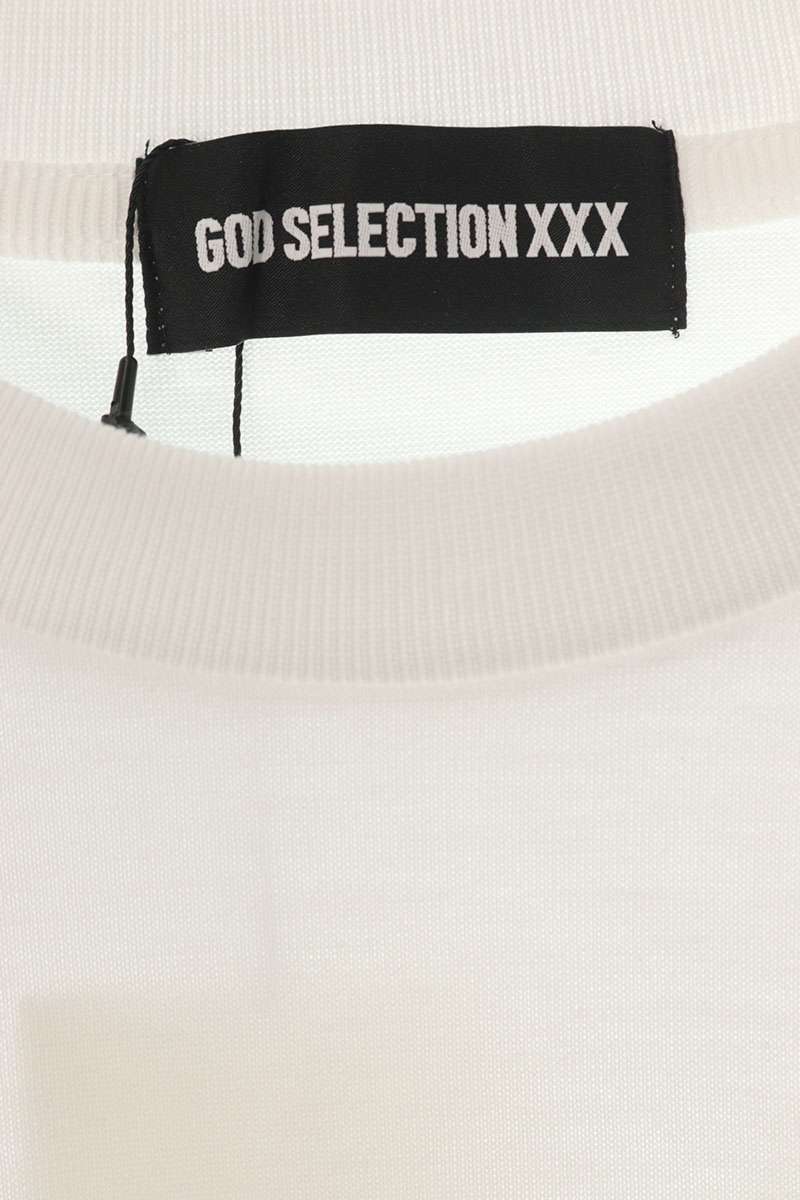 GOD SELECTION XXX Cotton Photo Print T-Shirt White Size L