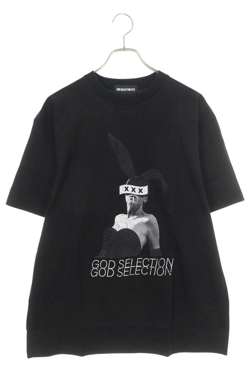 GOD SELECTION XXX Cotton Photo Print T-Shirt Black Size M