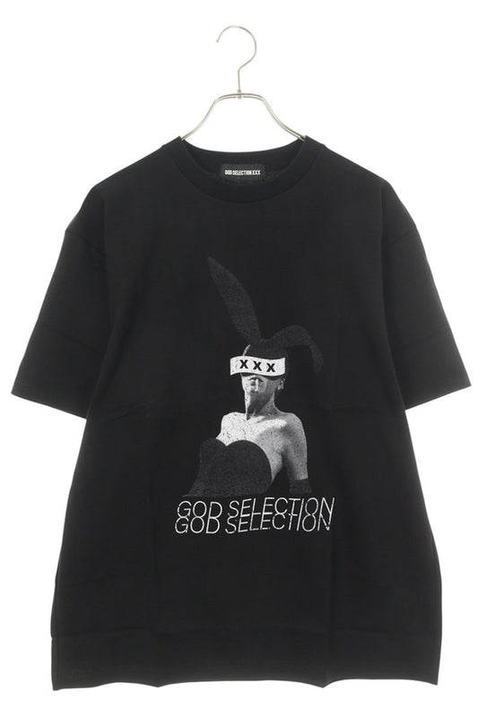 GOD SELECTION XXX Cotton Photo Print T-Shirt Black Size M