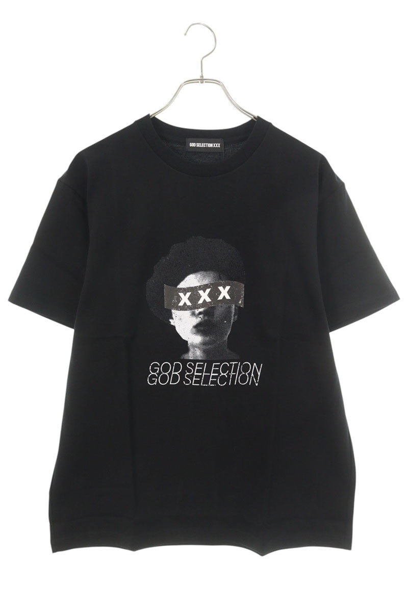 GOD SELECTION XXX Cotton Photo Print T-Shirt Black Size S