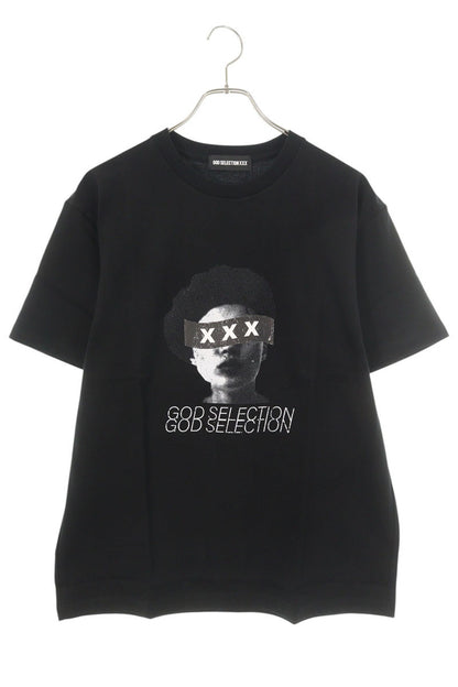 GOD SELECTION XXX Cotton Photo Print T-Shirt Black Size M