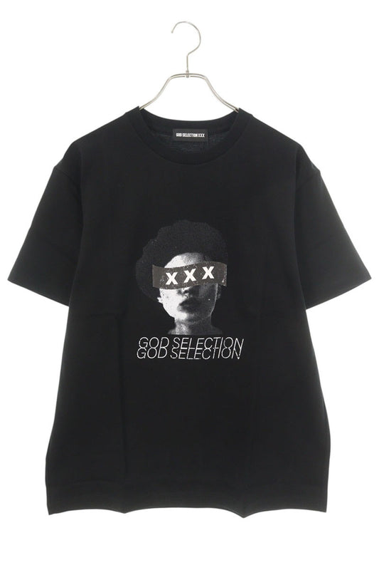 GOD SELECTION XXX Cotton Photo Print T-Shirt Black Size M