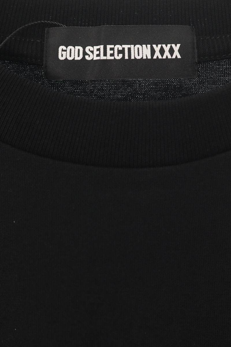 GOD SELECTION XXX Cotton Photo Print T-Shirt Black Size M
