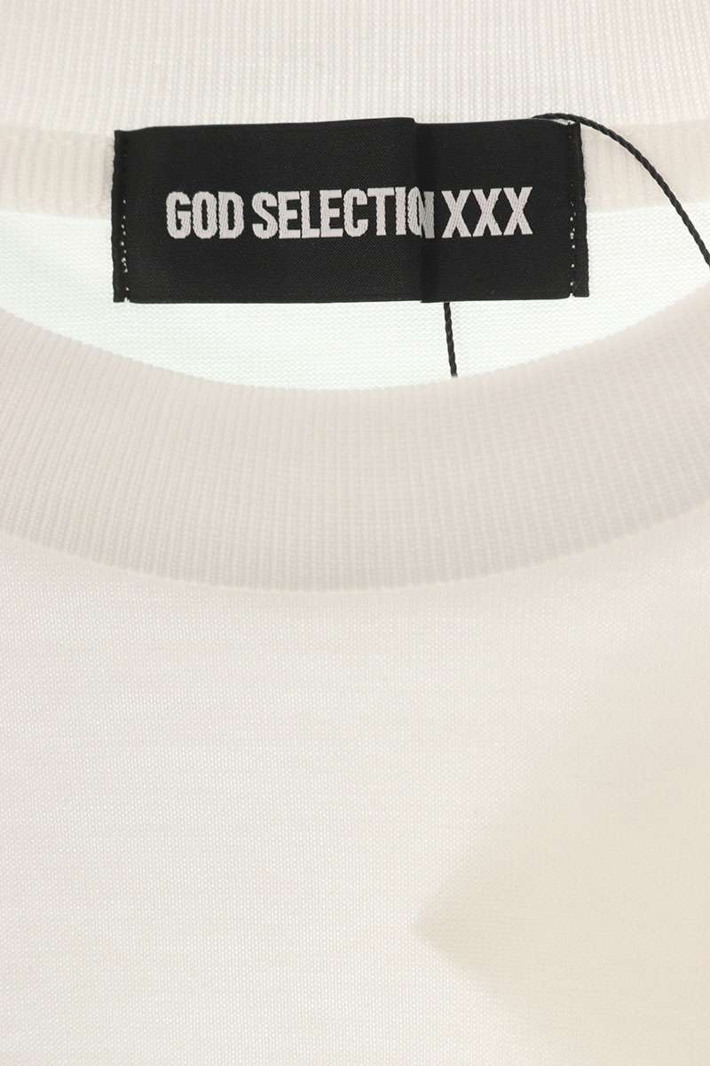 GOD SELECTION XXX Photo Print Cotton T-Shirt White Size L