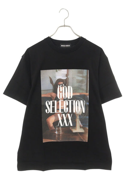 GOD SELECTION XXX Photo Print Cotton T-Shirt Black Size S