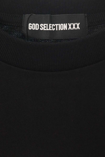 GOD SELECTION XXX Photo Print Cotton T-Shirt Black Size S