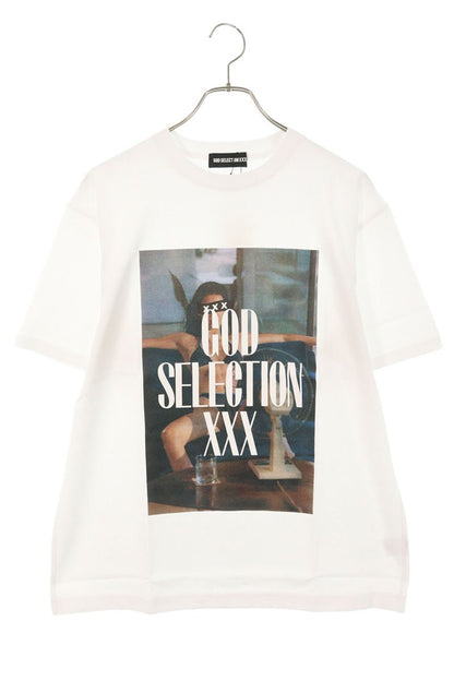 GOD SELECTION XXX Photo Print Cotton T-Shirt White Size S