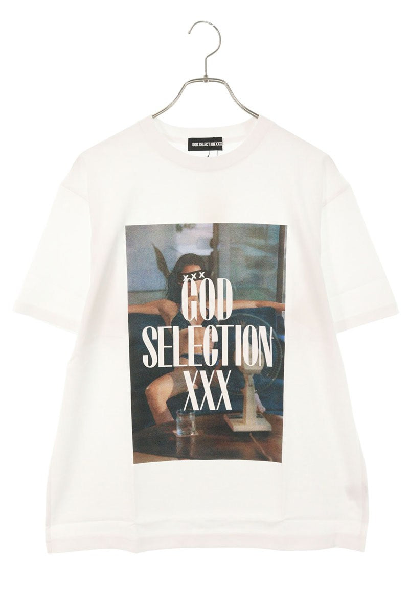 GOD SELECTION XXX Photo Print Cotton T-Shirt White Size M