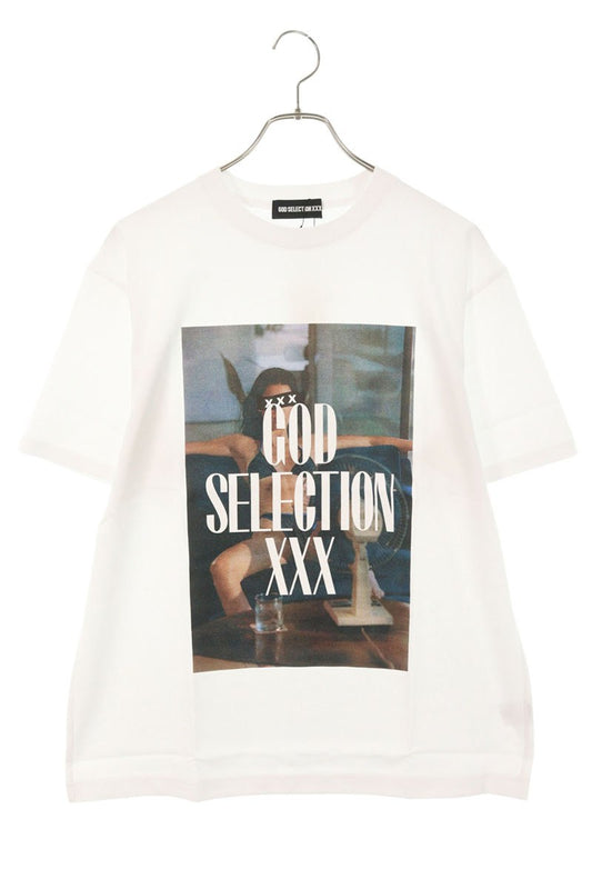 GOD SELECTION XXX Photo Print Cotton T-Shirt White Size M