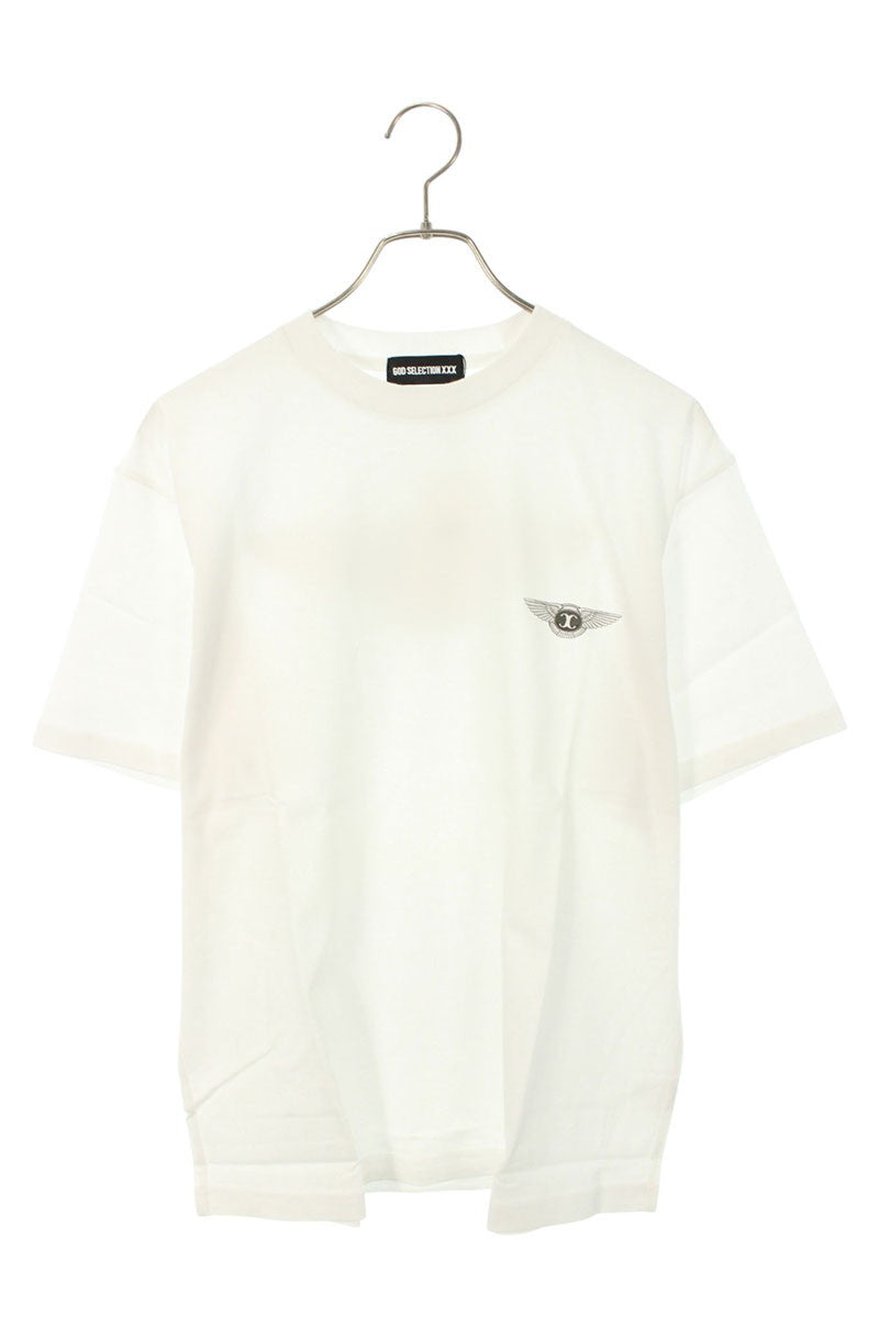 GOD SELECTION XXX Logo Print Cotton T-Shirt White Size XL