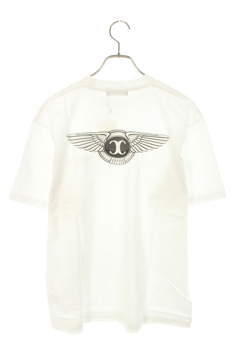 GOD SELECTION XXX Logo Print Cotton T-Shirt White Size XL