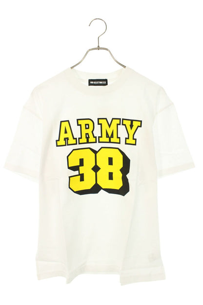 GOD SELECTION XXX Text Print Cotton T-Shirt White Size S
