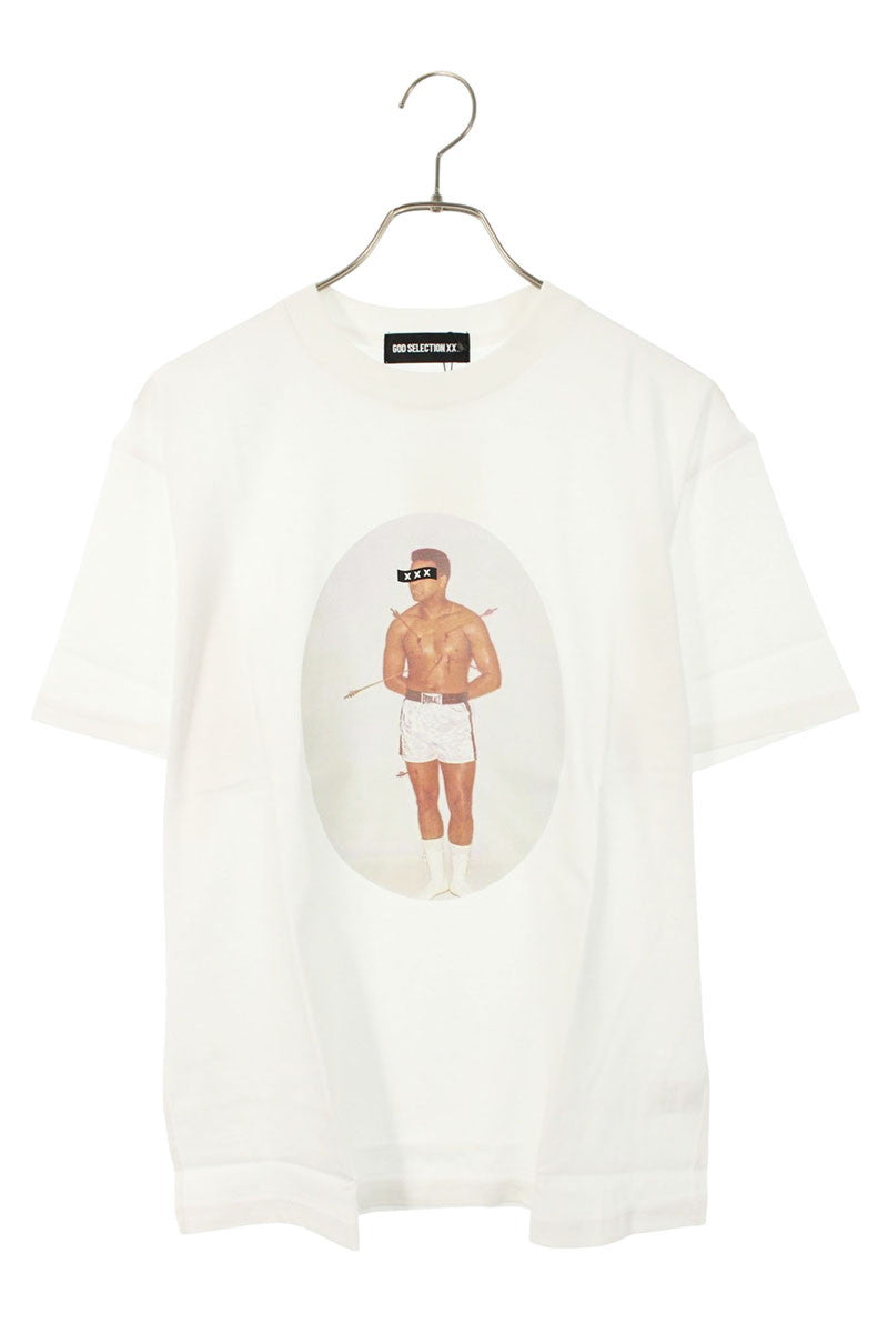 GOD SELECTION XXX Photo Print Cotton T-Shirt White Size S