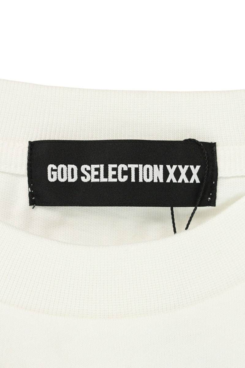 GOD SELECTION XXX Back Logo Print T-Shirt White Size XL
