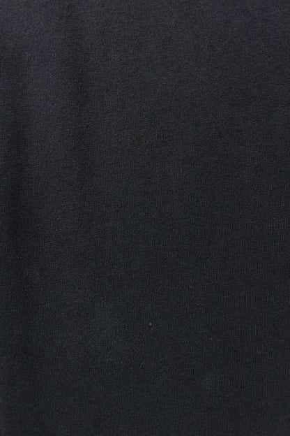 BALENCIAGA Stone Logo Embroidered T-Shirt Black Size XS