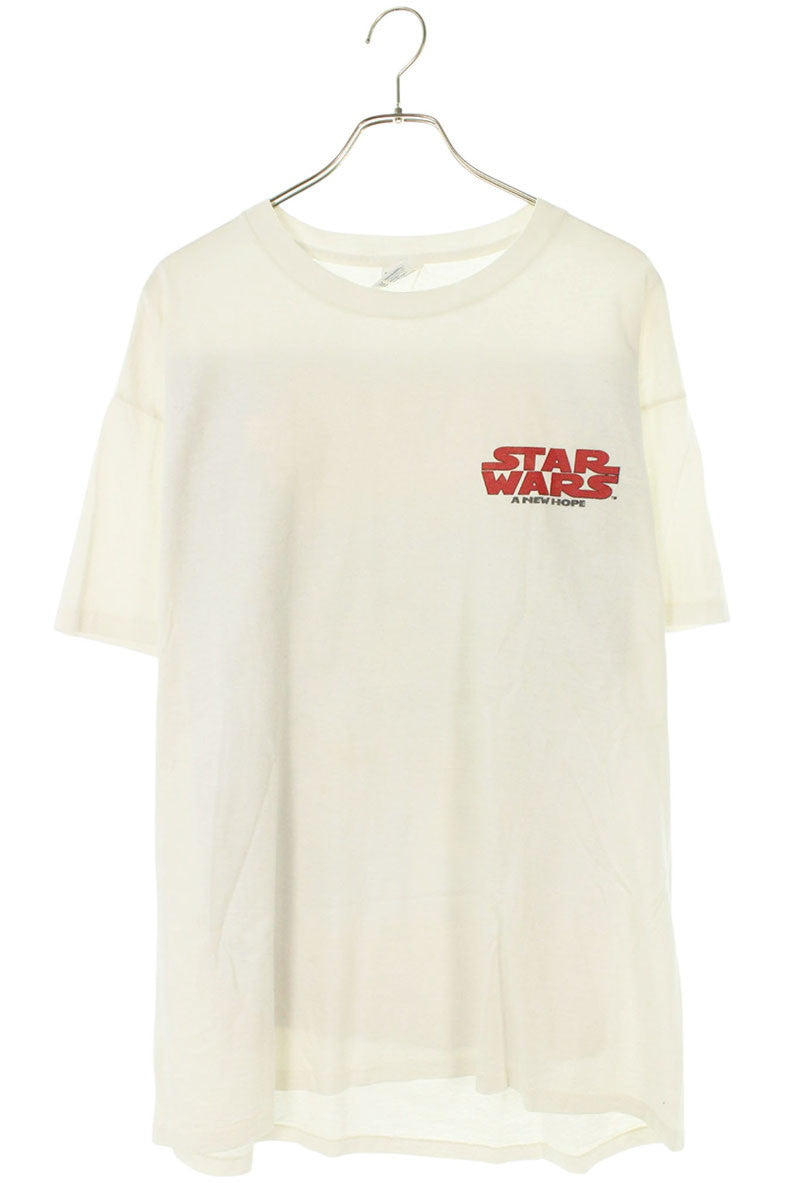 VINTAGE Star Wars A New Hope Back Print Tee White Size XL