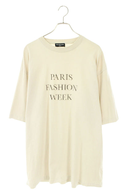 BALENCIAGA Fashion Week Flatground Tee Beige Size M